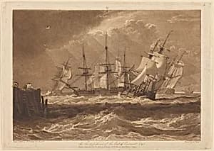 Ships in a Breeze by Joseph Mallord William Turner and Charles Turner