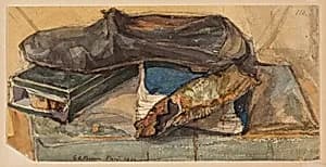 Shoe, Herring, and Book by George Loring Brown
