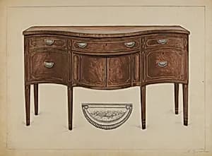 Side Board (Hepplewhite) by Nicholas Gorid