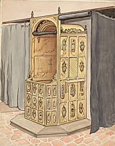 Side of Confessional Chair by Harry Mann Waddell