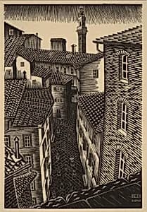 Siena by M.C. Escher