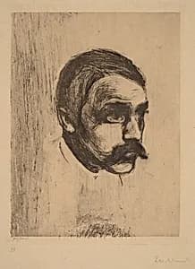 Sigbjorn Obstfelder by Edvard Munch