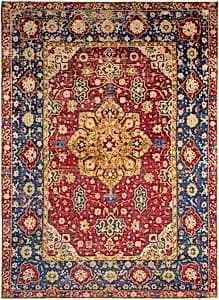 Silk Medallion Rug by Probably Kashan 16th Century