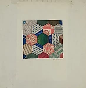 Silk Quilt - "Honeycomb" Pattern