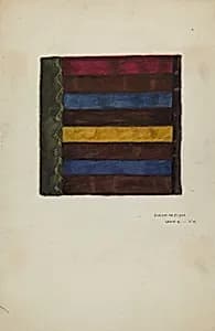 Silk Quilt - Roman Stripe by Elgin Moncure Styll