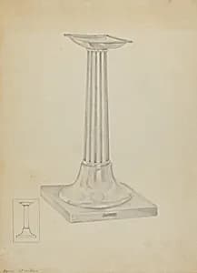 Silver Candle Stand by Isidore Steinberg