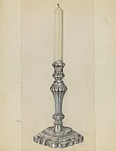 Silver Candlestick by Horace Reina