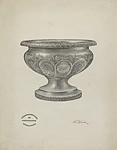 Silver Christening Bowl by Paul Ward