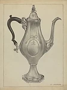 Silver Coffee Pot by Vincent Carano