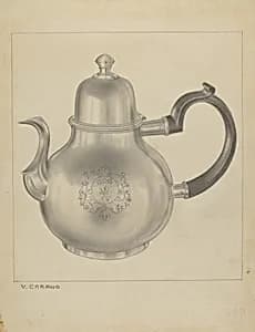 Silver Coffee Pot by Vincent Carano
