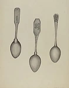 Silver Fiddle Head Spoon by Florence Stevenson