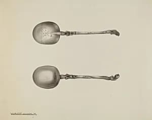 Silver Funeral Spoon by Kalamian Walton