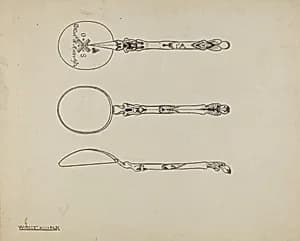 Silver Funeral Spoon by Kalamian Walton