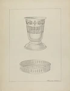 Silver Glass Holder by Ludmilla Calderon
