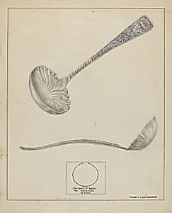 Silver Gravy Ladle by Francis Law Durand