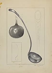 Silver Gravy Ladle by Eugene Barrell
