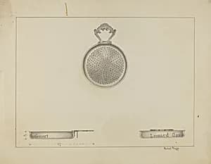 Silver Lemon Strainer by Michael Fenga