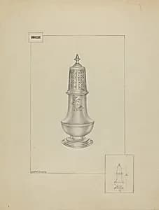 Silver Pepper Pot by Hester Duany