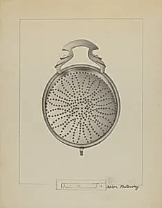Silver Punch Strainer by Aaron Fastovsky