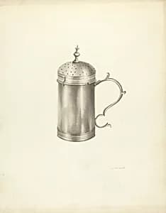 Silver Salt Cellar by Sidney Liswood