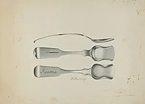 Silver Salt Spoon by Florence Hastings
