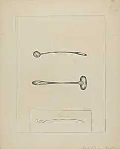 Silver Salt Spoon by Frederick Jackson