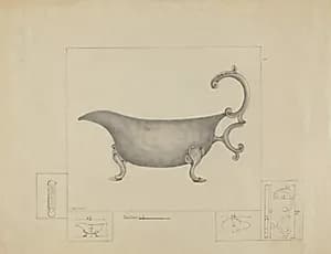 Silver Sauce Boat by Henry Meyers