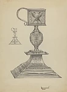 Silver Snuffer Stand by Michael Fenga