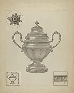Silver Sugar Bowl by Paul Ward
