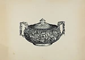 Silver Sugar Bowl by Florence Hastings