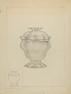 Silver Sugar Bowl by Isidore Steinberg