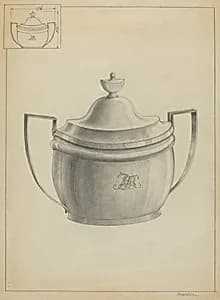 Silver Sugar Bowl by Simon Weiss