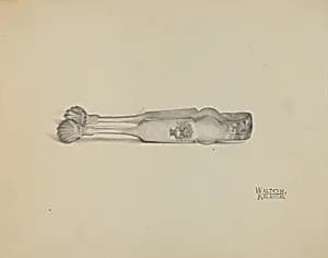Silver Sugar Tongs by Kalamian Walton