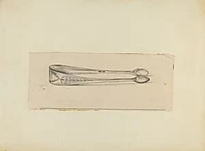 Silver Sugar Tongs by Mary Berner