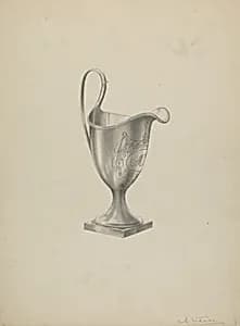 Silver Tea Set Creamer by Simon Weiss