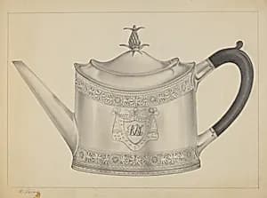 Silver Teapot by Horace Reina