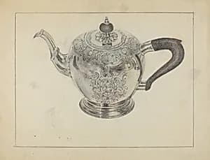 Silver Teapot by Vincent Carano