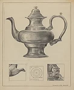 Silver Teapot by Francis Law Durand
