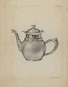 Silver Teapot by Walter W. Jennings