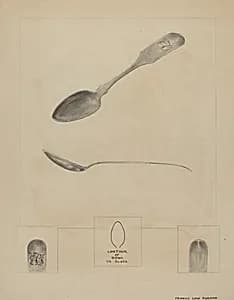 Silver Teaspoon by Francis Law Durand