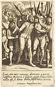 Portrait of Jacques Callot after Antonio Tempesta