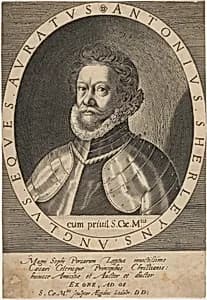 Sir Anthony Shirley by Aegidius Sadeler II