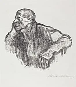 Sitting Worker (Sitzender Arbeiter) by Käthe Kollwitz