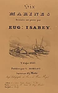 Six marines by Eugène Isabey
