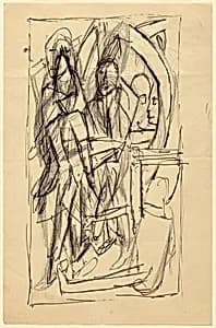 Sketch for "Carnival" by Max Beckmann