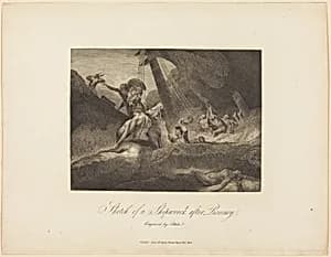 Sketch of a Shipwreck by William Blake after George Romney