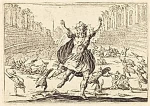 Skirmish in a Roman Circus by Jacques Callot