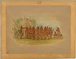 Slaves' Dance - Saukie by George Catlin