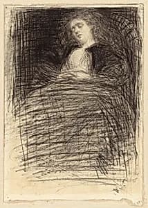 Sleeping Woman by James McNeill Whistler