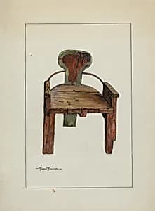 Sleigh Chair by Florence Truelson